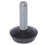 Plastic foot, ф27.5x38mm, for the loudspeaker, M8mm, black, with bolt
 - 1