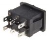 Rocker Switch, 3-position, ON-OFF-ON, 6A/250VAC - 4