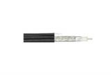 Coaxial cable, RG6M, copper, black, with wire