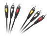 Cable 3xRCA/m, 3xRCA/m, 3m, black, KPO4002-3.0, Cabletech
 - 1