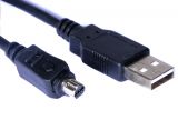 Кабел, OLIMPUS, USB A M-USB mini 8pin M, 1.8m - Викиват Кабел, OLIMPUS, USB A M-USB mini 8pin M, 1.8m