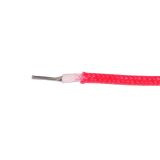 Conductor, heat-resistant, 1x0.5mm, copper, silicone insulation, red, 220°C