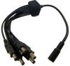 Захранващ конектор с кабел, за LED лента или видеокамера, 8x 5.5x2.5mm, 0.4m
 - 1