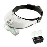 Head magnifier with light MG81001-G, magnification 1.5X to 6.0X