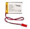 Rechargeable battery 3.7V, 550mAh, Li-Po, with wires and socket, AKY0185, AKYGA BATTERY
