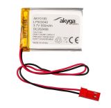 Акумулаторна батерия 3.7V, 550mAh, Li-Po, с проводници и букса, AKY0185, AKYGA BATTERY