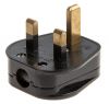 Power Plug UK standard, single phase, EU (L + N + E), 13A, 240VAC 
 - 1