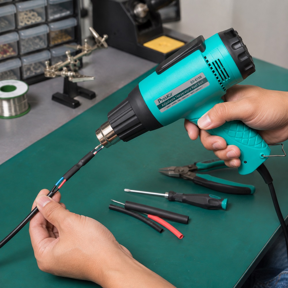 Пистолет за горещ въздух 1800W, SS-615B, PRO'S KIT