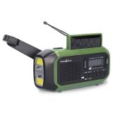 Portable radio, rechargeable, LED torch, RDDBCR2000GN