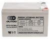 Traction battery 12V 12Ah, OT12-12(GEL)/CD, OUTDO 
 - 1