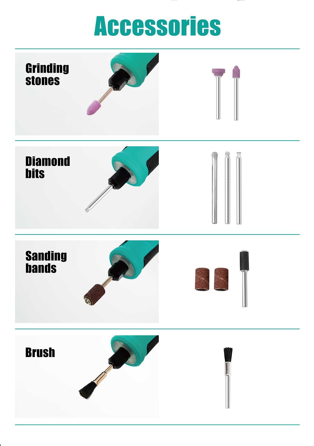 Sanding machine, 18W, 5000~22000rpm, PT-5201NF, PRO'S KIT