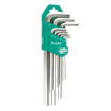 Имбусни ключове, комплект, 1.5-10mm, стоманени, HW-129, PRO'S KIT