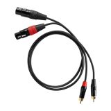 Professional Cable, KPO2930, 2xCANON/f-2xRCA/m, 1m