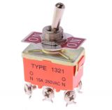 Toggle Switch  15А/250VAC ON-ON DPDT