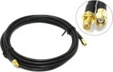 Coaxial cable, plug SMA m-plug SMA f, 3m