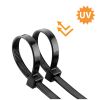 Cable tie, BY90-01021, 2.5x100mm, black, UV-protected - 2