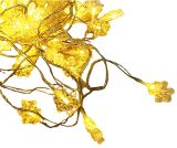 Коледна украса тип висулки-снежинки, 255сm, 3.6W, 230V, топлобяла, дължина на кабела 5 м,  IP44, 90 LEDs