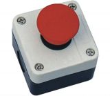 Single Mushroom Push Button XAL-B164H29, 400 V, 10 A, SPST - NC
