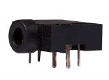 Connector, 2.5mm, stereo, F
