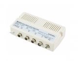 Multimedia amplifier UHF/VHF/FM, 1 input, 3 outputs, white, KN-AMP-MM10, KONIG