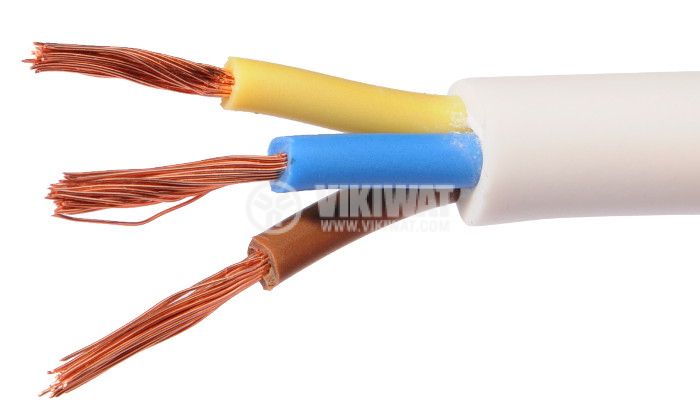 Захранващ кабел ШВПС 3х1.5 с гъвкав медeн H05VV-F