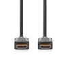 HDMI Cable, HDMI/M - HDMI/M, 15m, 4K, black, gold plated connectors, CVGL34060BK150 NEDIS
 - 2