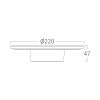 LED тяло за стена, BG37-00281,12W,220VAC - 4