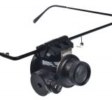 Monocular glasses with a magnifying glass (x 20 times) and LED backlight