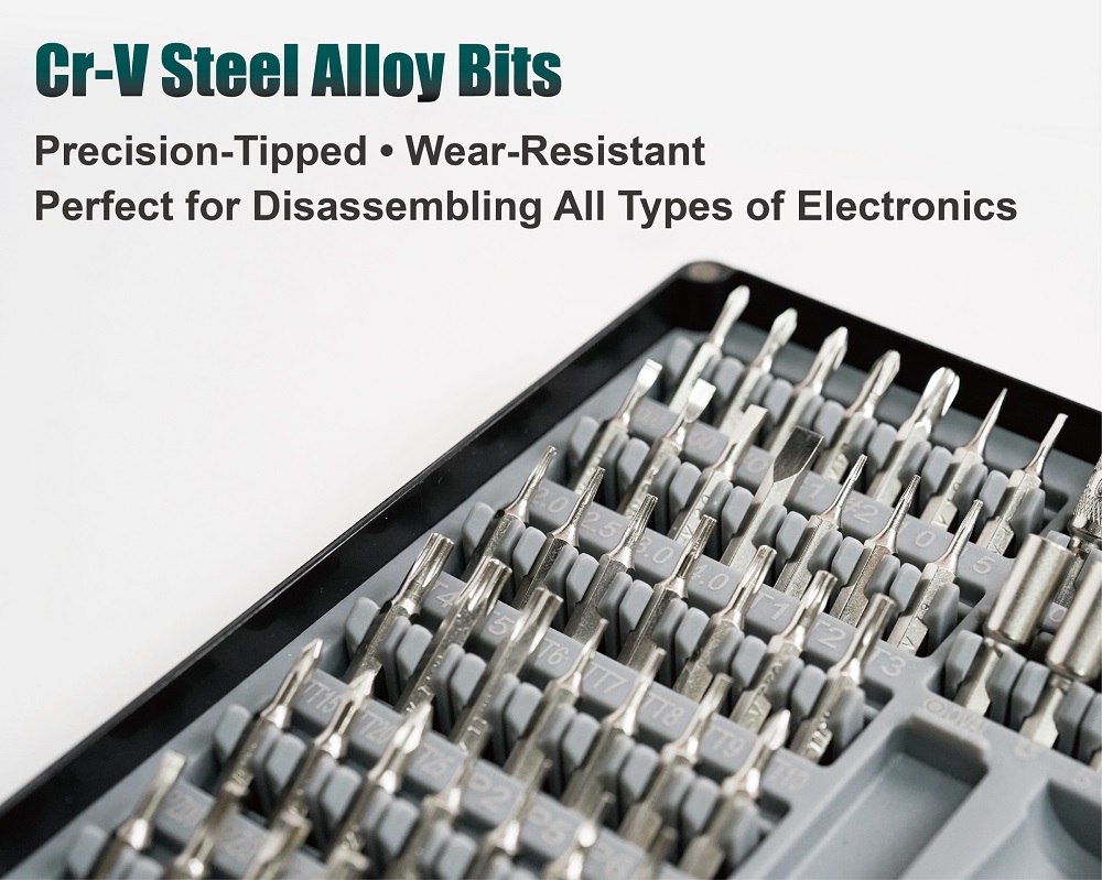 Equipment repair kit, screwdriver with bits, 76 pieces, SD-9376M