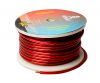 Power conductor, for audio/video signal, 1x20mm2, oxygen-free copper (OFC), red, silicon rubber (SiR)
 - 1