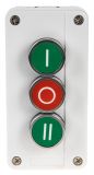 Triple Push Button XAL-B339C, 400V ,10A, 3PST - NO + NC + NO 
