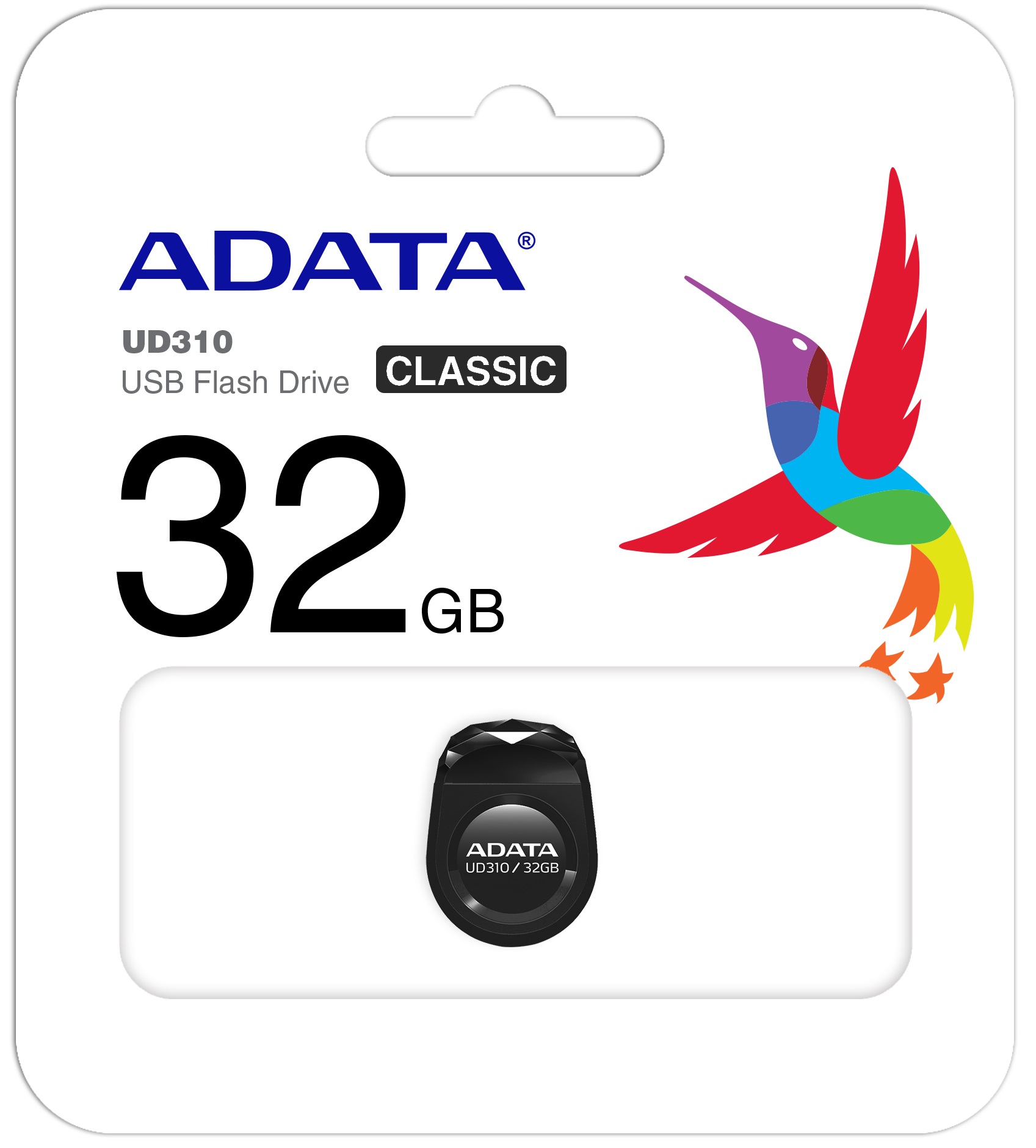 Флаш памет ADATA UD310, 32GB, USB 2.0, червена
