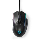 Gaming laser mouse with 6 buttons, NEDIS GMWD510BK