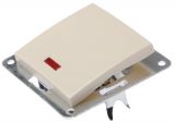 Electric Switch, LEXA 250 VAC, 10 A, cream-colored