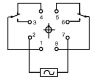 Electromechanical Relay universal JQX-10F coil 240VAC 250VAC/10A DPDT - 2NO + 2NC - 3