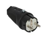 Electric Schuko Plug, 16A, 230VAC, rubber, Brennenstuhl, 1082040020