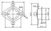 Bimetal Thermostat KSD-333R 115°C NC 16 A, 250 VAC - 2