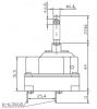 Терморегулатор, капилярен, WY320-653-28TH, от +50°C до +320°C, 3NC, 16 A / 250 VAC - 2