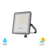 LED прожектор, 20W, 230VAC, 2200lm, 3в1 цвята, IP65, BT65-02082, SLIM