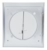 Bathroom fan, Ф120mm with valve, 220VAC, 18W, 150m3 / h, MM120 with internal rotor, square, white - 3