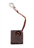 Copper Graphite Brush 7x22x25mm, side shunt, cable lug ф5
