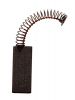 Carbon Graphite Brush 6x10x29mm central shunt spring with button cap