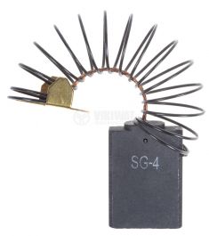 Carbon Graphite Brush central shunt spring with button