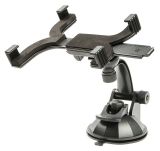 Universal stand, for mobile devices, for car, GPS, MP4, PDA, 360°, 7“~14“, black