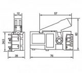 Power hand tools switch PA66-GF25-FR 8 A/250 VAC - 2 - Vikiwat Power hand tools switch PA66-GF25-FR 8 A/250 VAC - 2
