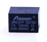 Electromechanical Relay universal, JRC-21F, 12VDC, 250VAC/2A, SPDT - NO + NC