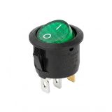 Rocker switch, 2 positions, OFF-ON, 6A/250VAC, hole ф20mm, KCD1-5-101N