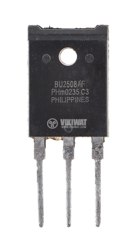 Транзистор BU2508AF, NPN, 1500 V, 8 A, 45 W, TO3PML - 2
