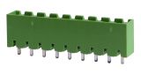 PCB TERMINAL BLOCK WITH INSULATING BARRIERS, 9 PINS, 15A, FOR PRINTED MOUNTING