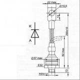 Диод D161-250-8, 800 V, 250 A, изправителен, мощен - 2 - Викиват Диод D161-250-8, 800 V, 250 A, изправителен, мощен - 2